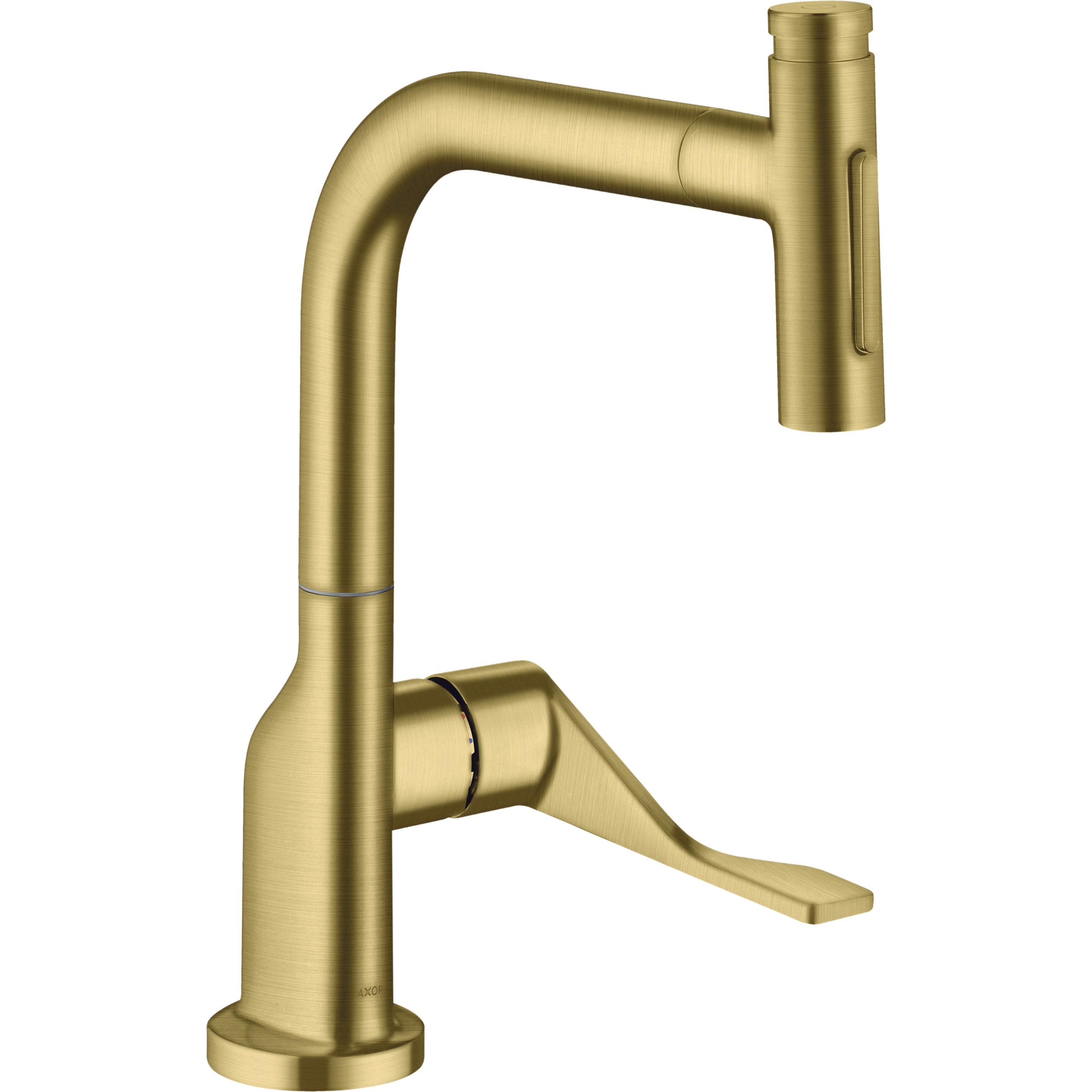 hansgrohe, Küchenarmatur, AXOR Citterio Küchenmischer, Ausziehbrause bis 50cm, ComfortZone230, Ausladung 219mm