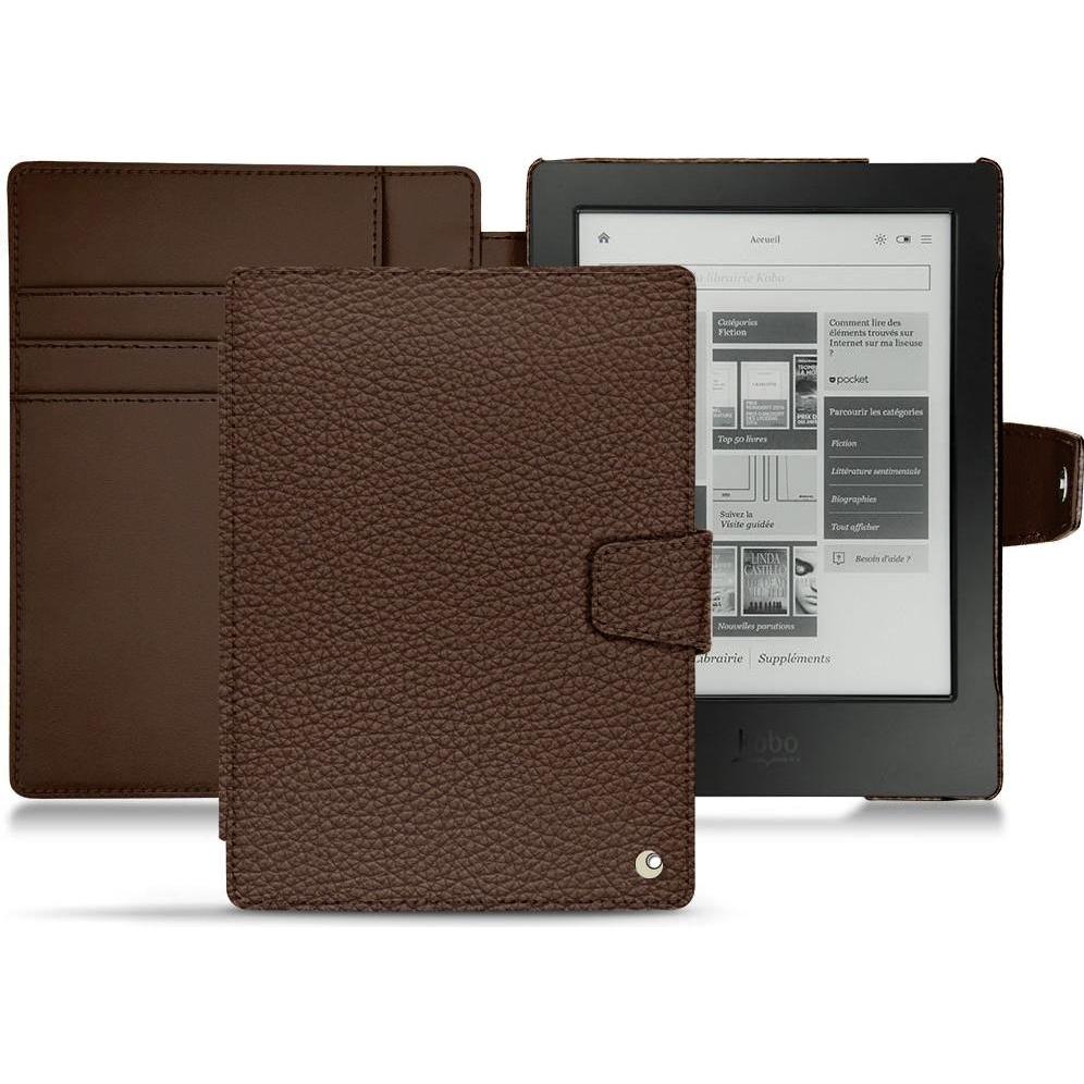 Noreve Lederschutzhülle Wallet (Aura H2O), Tablet Hülle, Braun