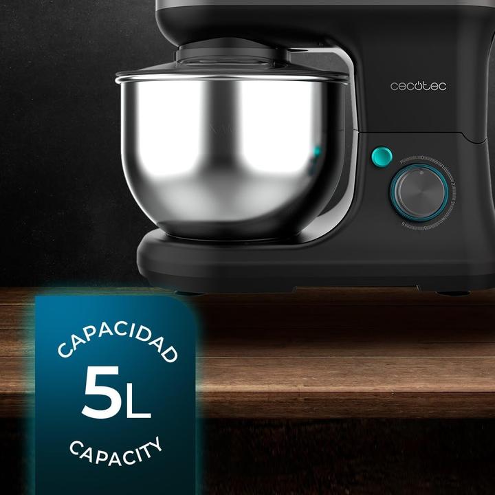 Immagine prodotto Cecotec Impastatrice planetaria con 6 velocità e 5 funzioni per mescolare e montare (1200 W, 5 l)