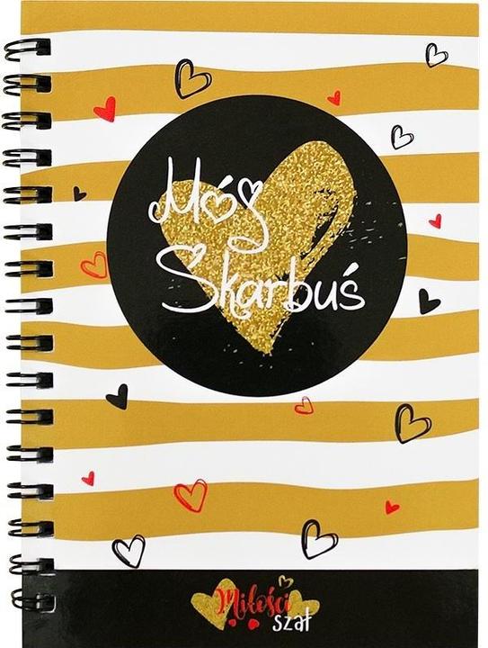 Szaron Gefedertes Notizbuch „My Treasure“. (A6)