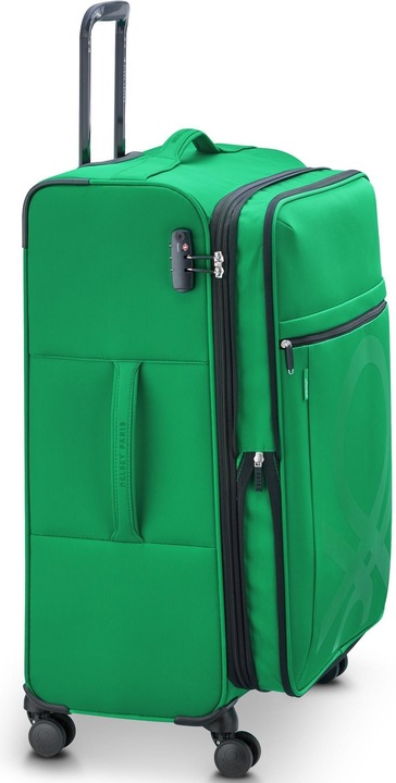 Immagine prodotto Delsey Paris x United Colors of Benetton Colour Block Trolley a 4 ruote L 77 cm con piega elastica (114 l, XL (da 115l))