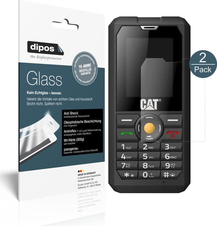 Produktbild Dipos Displayschutz Anti-Shock (2 Stück, Cat B30)