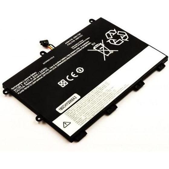 CoreParts Laptop Battery for Lenovo (1 Zellen, 4500 mAh), Notebook Akku, Schwarz, Weiss