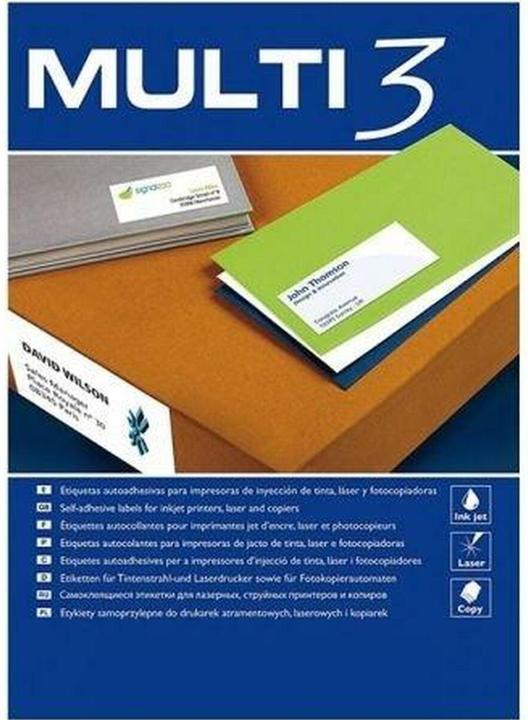 Immagine prodotto Multi Etichette universali, 199,6x144,5 mm, arrotondate, bianche