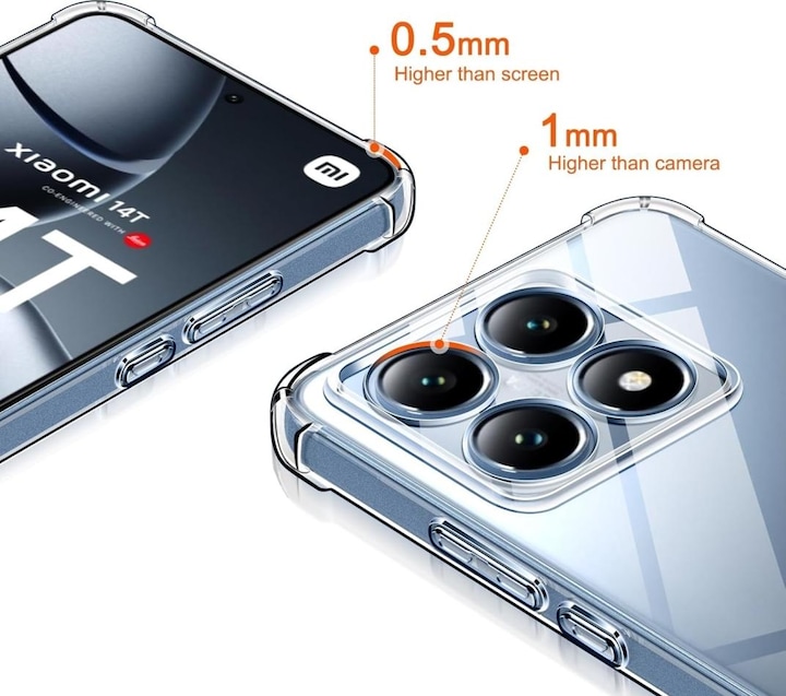 Immagine prodotto Screenguard Paraurti Airbag morbido in cristallo (Xiaomi 14T Pro)