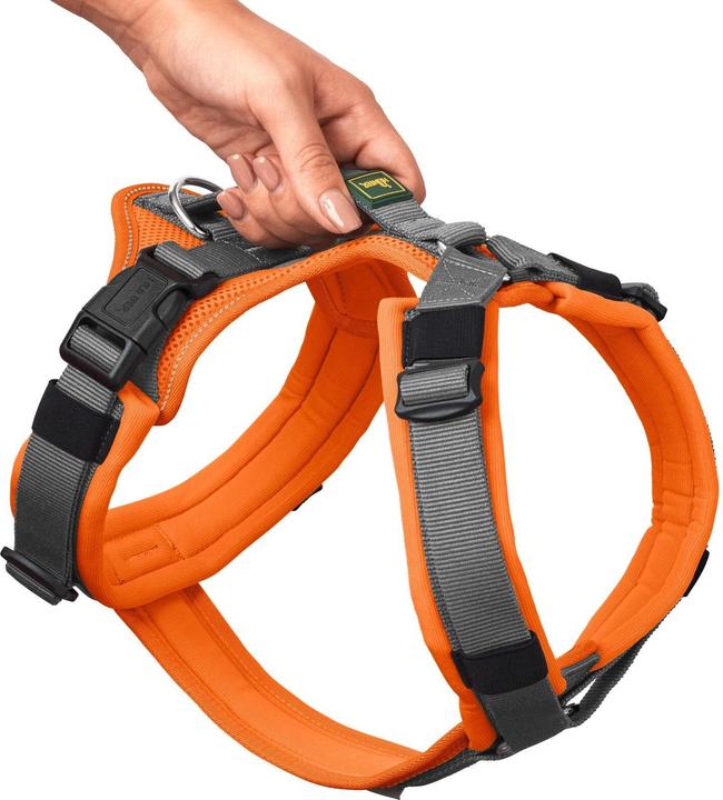 Produktbild Hunter Geschirr Maldon, M, Orange/Grau, Hundegrösse: M, Detailfarbe (M, Hund, Allgemein)
