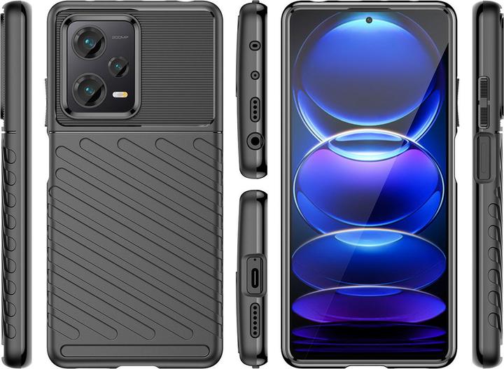 Image du produit Hurtel Thunder Case étui pour Xiaomi Redmi Note 12 Pro+ silicone armor case noir (Xiaomi Redmi Note 12 Pro+)