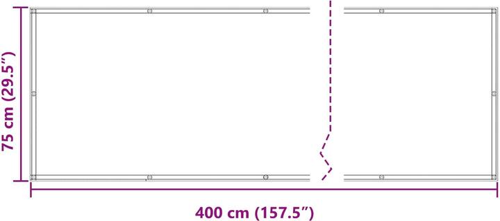 Actual product image vidaXL Balkonsichtschutz (400 cm)