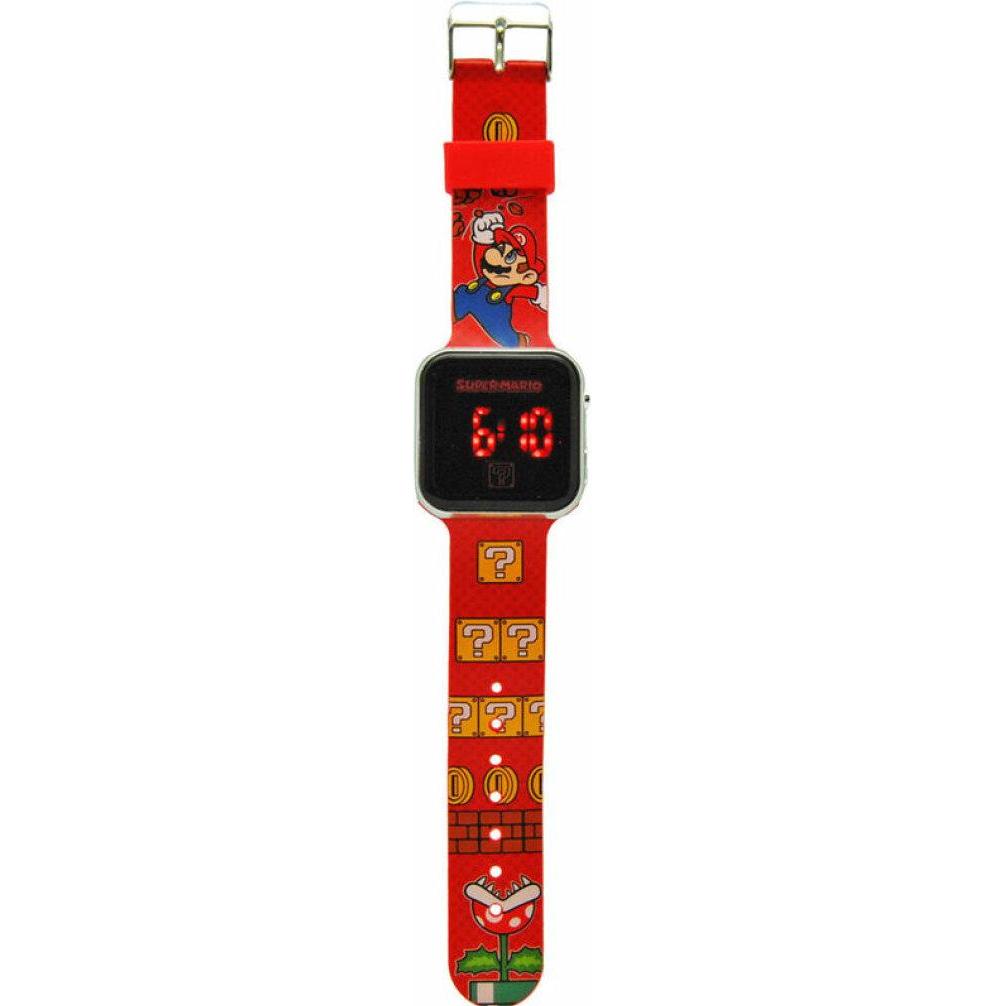 Kids Licensing, Orologio da polso, Bracciale montre Super Mario DEL, Multicolore, Rosso, (Orologio digitale)