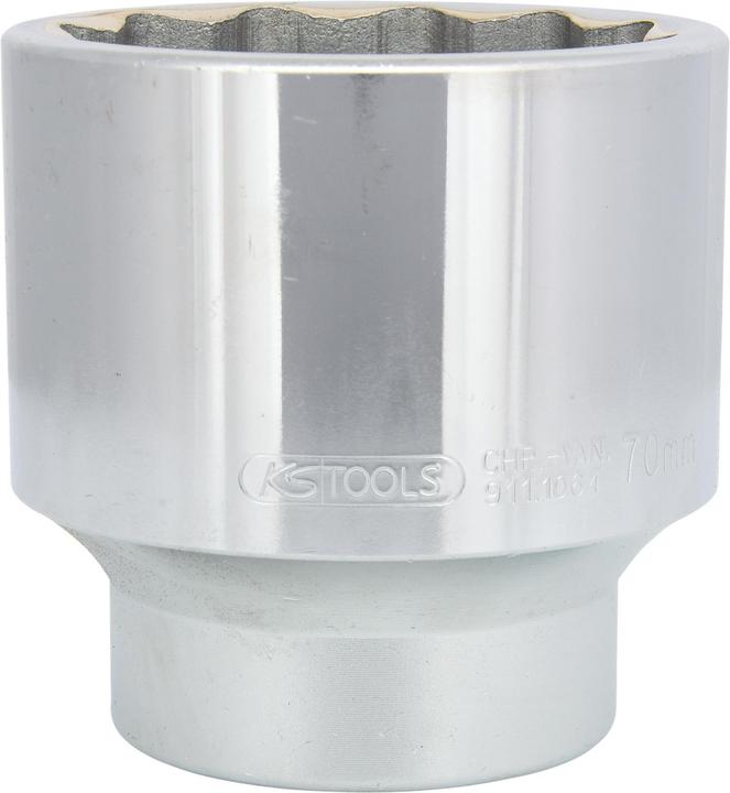 Produktbild KS Tools 1" 12-Kant-Stecknuss kurz (70 mm)