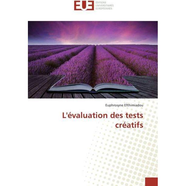 L'évaluation des tests créatifs, Fachbücher von Euphrosyne Efthimiadou