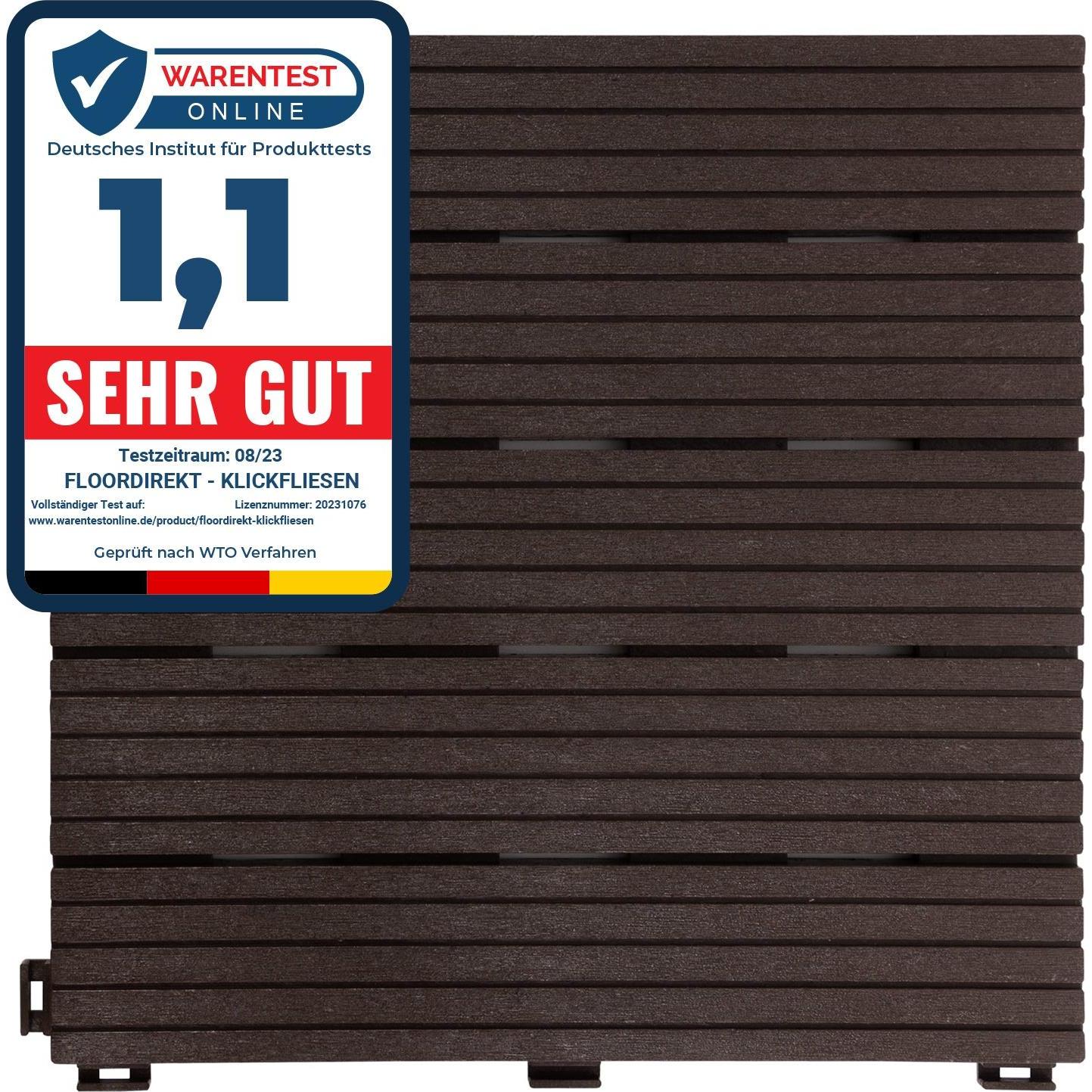 Thumbnail - 6x Floordirekt, Gartenbodenbelag, Terrassenfliese Claire (1 x, 30 x 30 cm)