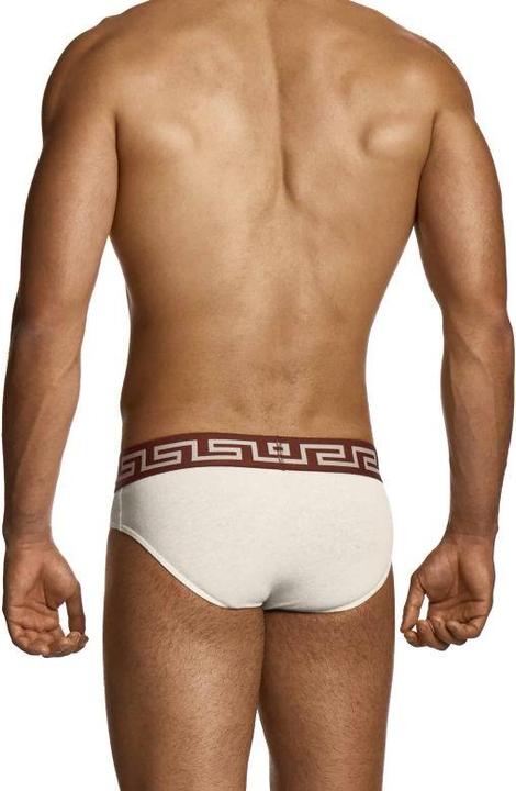 Produktbild Linen Classic Brief Beige/Bordeaux Large (L, Einzelpack)
