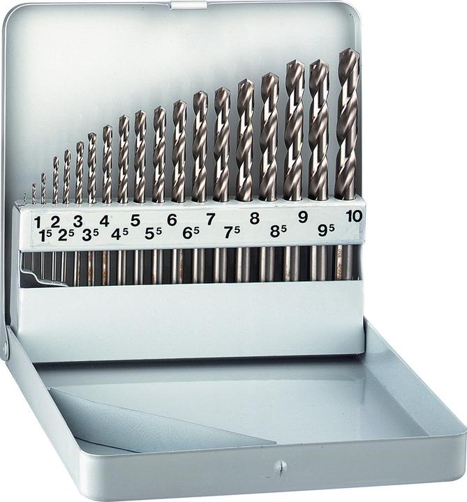 Actual product image Alpen Cassette HSS Cobalt KM 19 19-pcs Ø 1.0-10.0x0.5mm (1.0-10 mm)