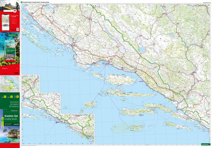 Immagine prodotto Croazia, Set di mappe stradali 1:200.000