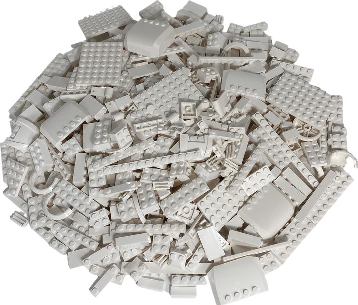 Image du produit LEGO Briques blanches mélangées - 100 pièces - White bricks mix - NOUVEAU (LEGO Accessoires)