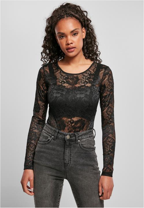 Actual product image Urban Classics Ladies Lace Longsleeve Body (XXL)