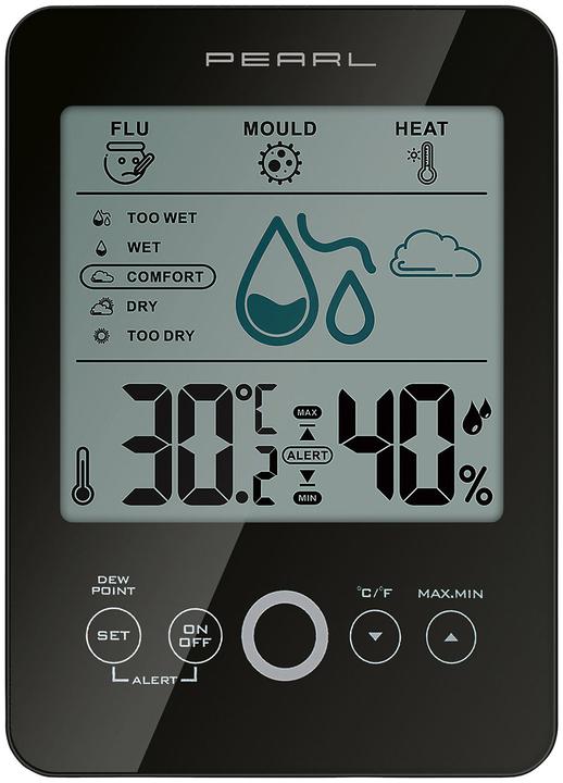 Actual product image Pearl Digital hygro/thermometer with mould alarm