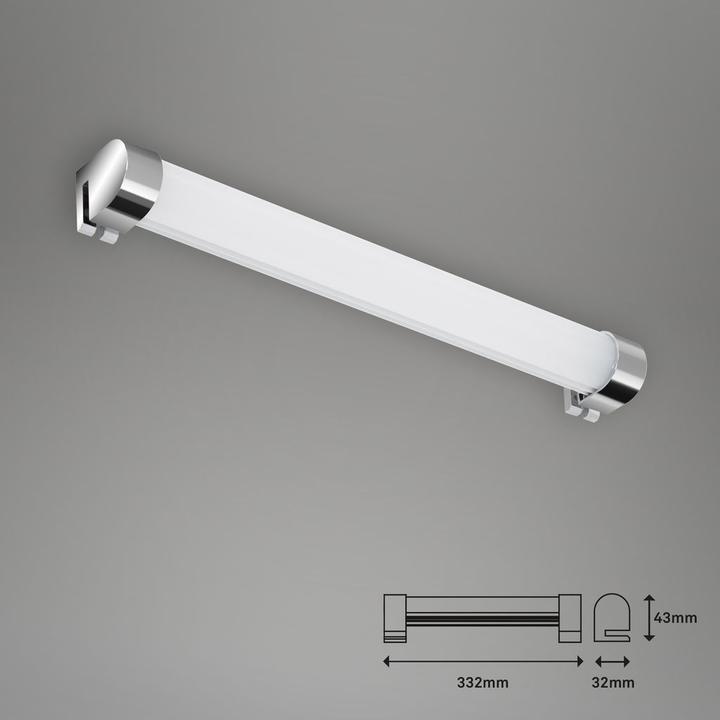 Produktbild Briloner LED Spiegelleuchte 8W 720 lm 4000 K warmweiss IP44 Splash chrom (720 lm)