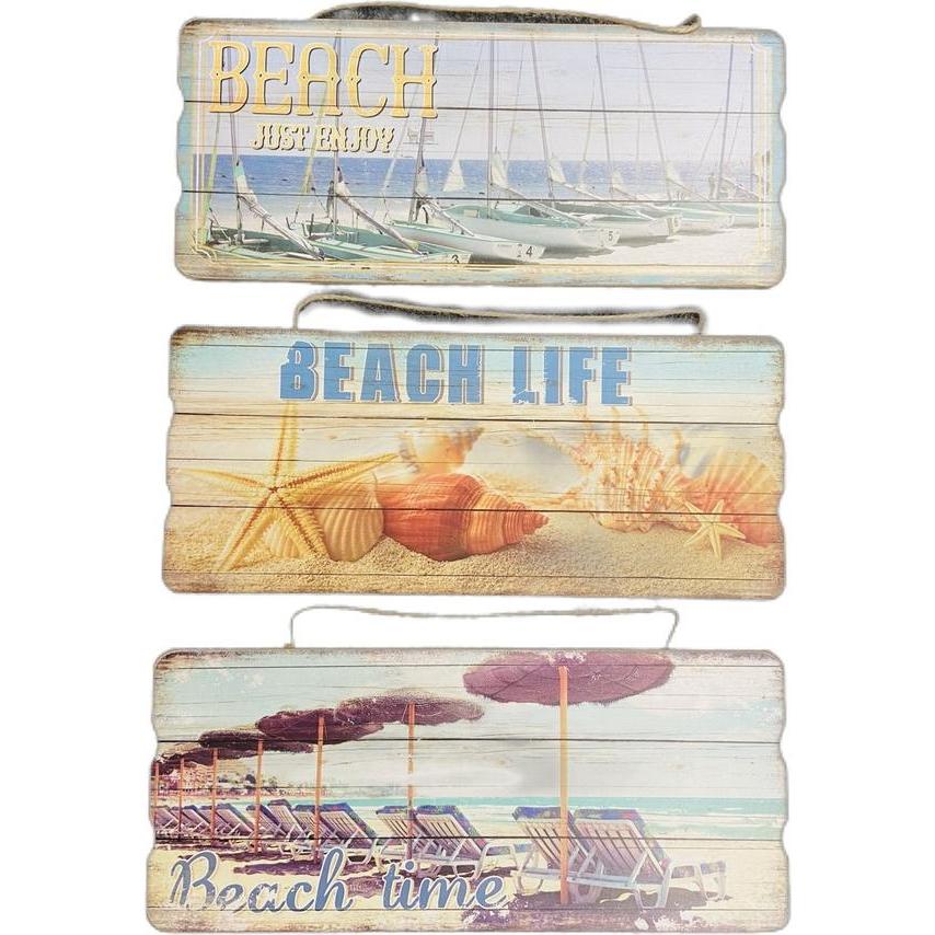 Champ, Wanddeko, Deko-Schild Beach