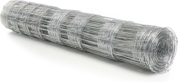 Wiltec Wildzaun Weidezaun 50m lang 125/13/15 Drahtzaun Knotengeflecht Forstzaun