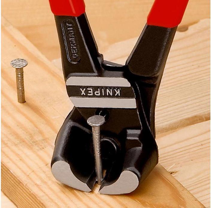 Actual product image Knipex Lever end cutter DIN ISO 5743 L.200mm with bevel 85deg. angled black atram. Head pol. gri... (200 mm)