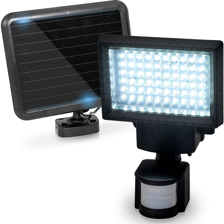 Casativo LED-Wand-Fluter mit Solarpanel (600 lm, IP44)