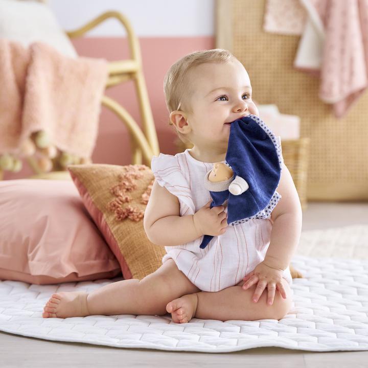 Productafbeelding Corolle Tidoudou – Marineblaues Kuscheltuch, 17 cm