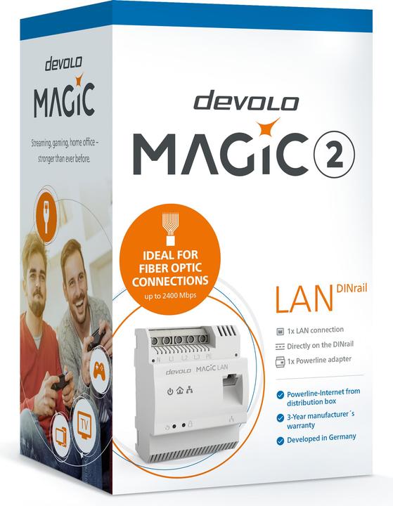 Actual product image Devolo Magic 2 LAN DINrail (2400 Mbit/s)