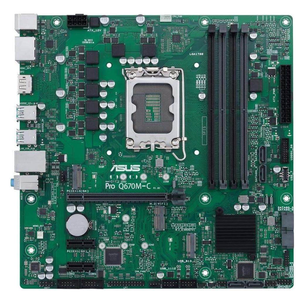 ASUS Q670EI-IM-A S1700/DDR5/3xDP+HDMI/vPro/24-7/M-ITX (LGA 1700, Intel Q670, Mini-ITX), Mainboard
