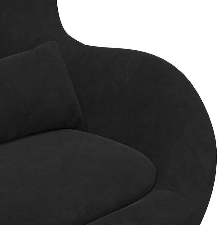 Produktbild VidaXL Eiersessel schwarzes Velvet