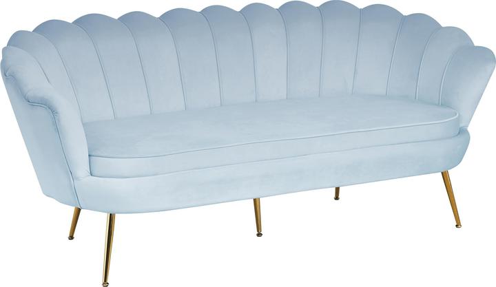 Produktbild SalesFever Muschelsofa 3-Sitzer silberblau (3-Sitzer)