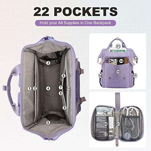 Produktbild Only-Bags.Store Laptop Rucksack, Schulrucksack Teenager 15,6 Zoll mit Datenkabel-Beutel & USB Ladeanschluss