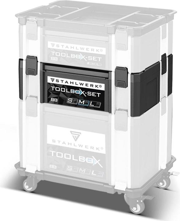 Immagine prodotto Stahlwerk Dimensioni della cassetta degli attrezzi M 443 x 310 x 151 mm Cassetta di sistema impilabile con (1 Pezzo)