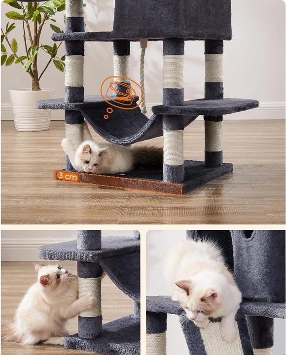 Immagine prodotto Feandrea Graffiatoio (165 cm, Grigio)