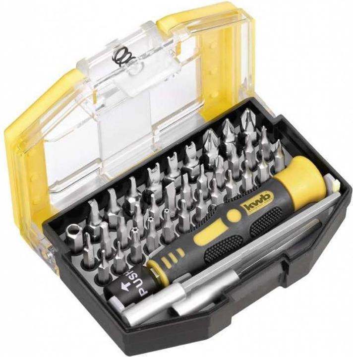 Actual product image kwb Safety Bits, 37-Piece Bit Box (Tri-wing)