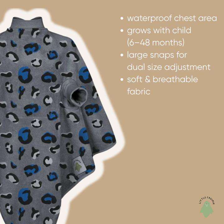 Actual product image Little Casimir Lätzchen mit Ärmeln – wasserdicht, saugfähig & verstellbar, für Babys 6M-4J (6 months)