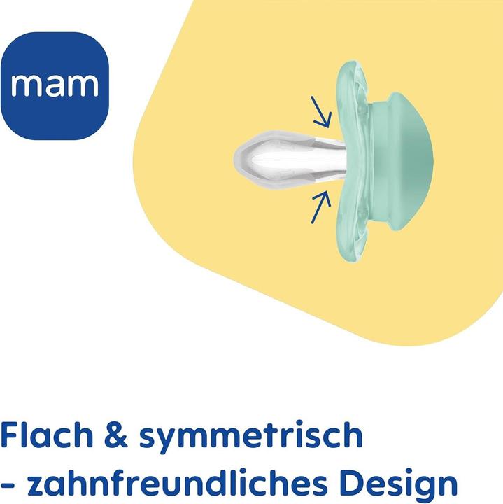 Produktbild MAM Air Silikon Schnuller, 2 Stück, 0-6 Monate (2 x, bis 6 Monate)