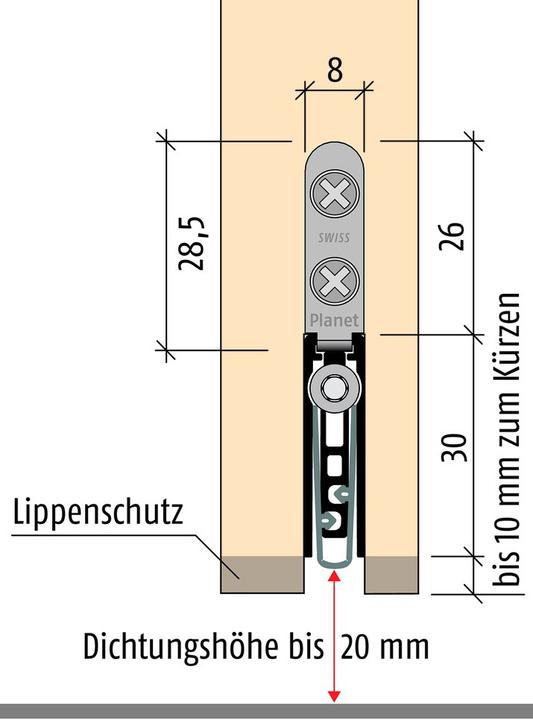 Image du produit Planet Joints de porte abaissés US