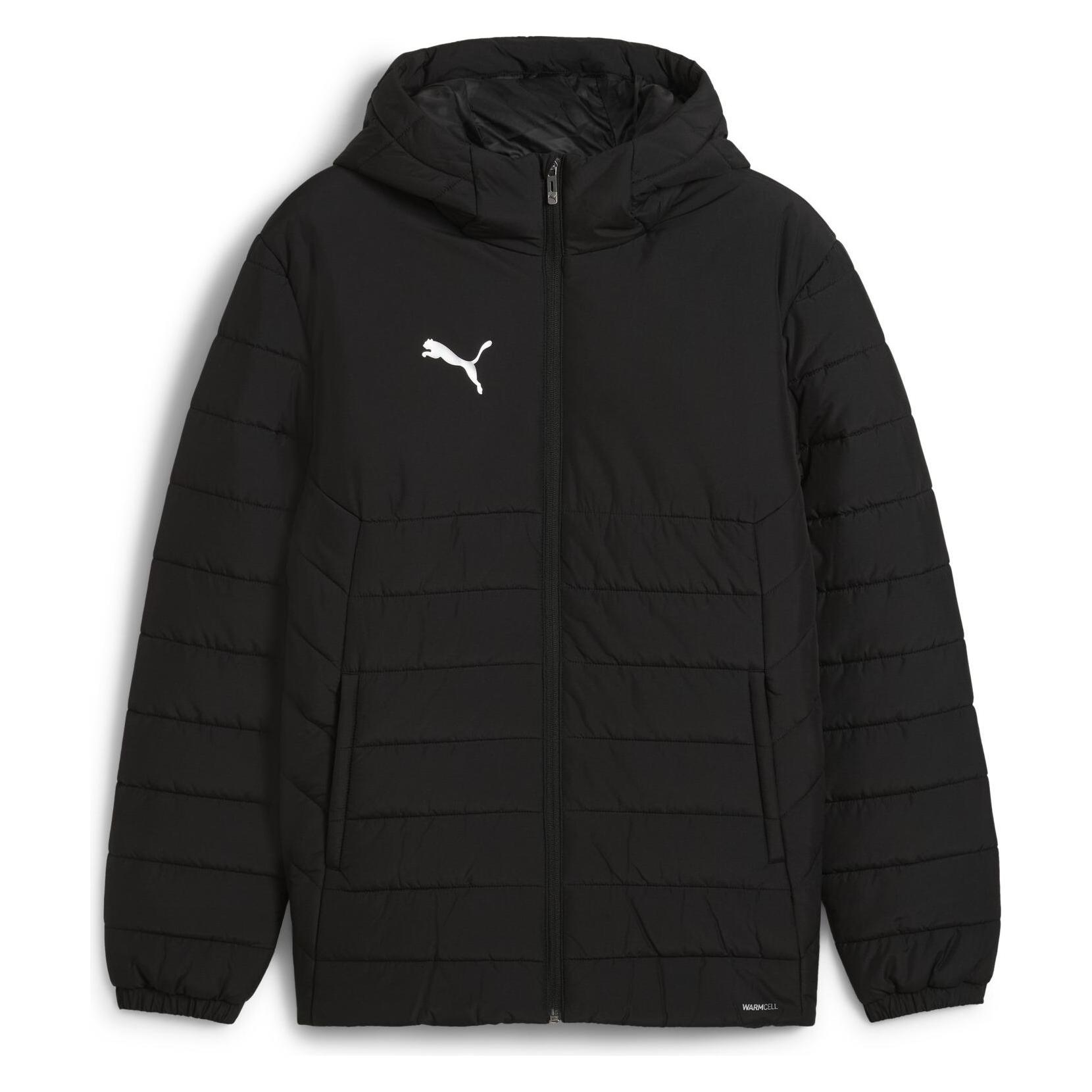 Puma, Jungen, Winterjacken, TeamADDITIONS Hooded Padded Jacket, Schwarz, (M)