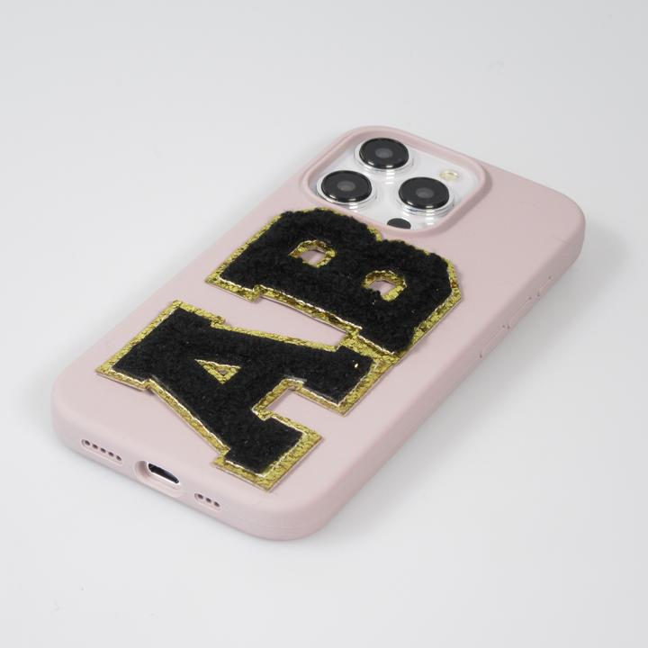 Image du produit PhoneLook Autocollant sticker pour téléphone/tablette/ordinateur brodé en 3D noir Lettre Q