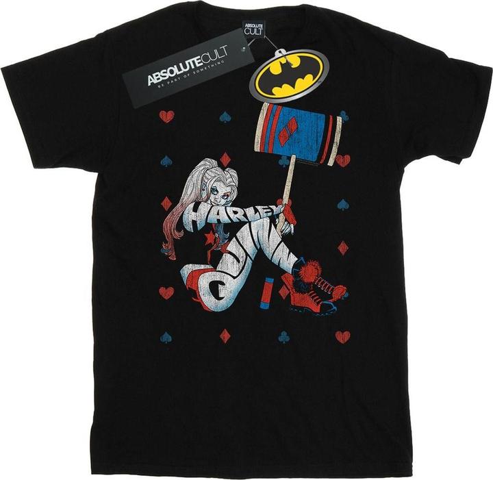 Image du produit - T-shirt HARLEY QUINN PLAYING CARD SUIT - Fille (128)