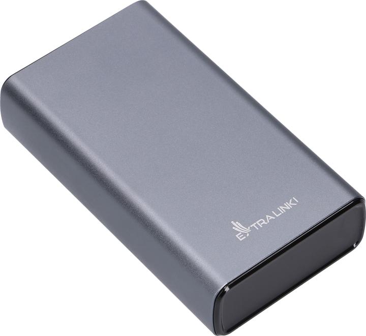 Actual product image Extralink EPB-126 20000mAh Srebrny | Powerbank | Power bank, 45W PD, USB-C (20000 mAh, 45 W, 74 Wh)