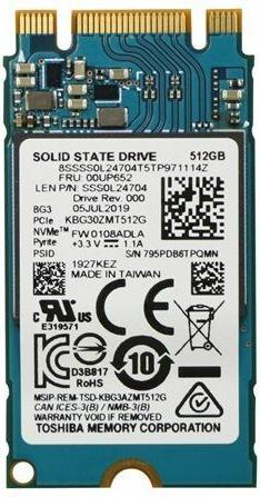 Immagine prodotto Lenovo SSD M.2 PCIe NVMe FRU SSD (512 GB, M.2 2242)