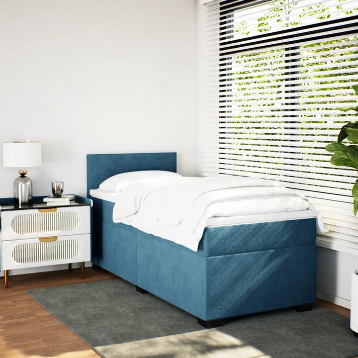 Produktbild vidaXL Bo x springbett mit Matratze 200 x 200 cm Samt (200 x 200 cm)