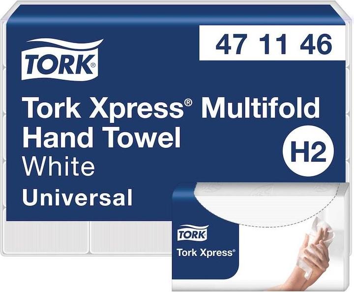 Produktbild Tork Handtuch-Blatt Xpress Multifold Universal 2-lagig 21,3x23,4x7,8 cm,20 pk x 190 pk/krt (20x)