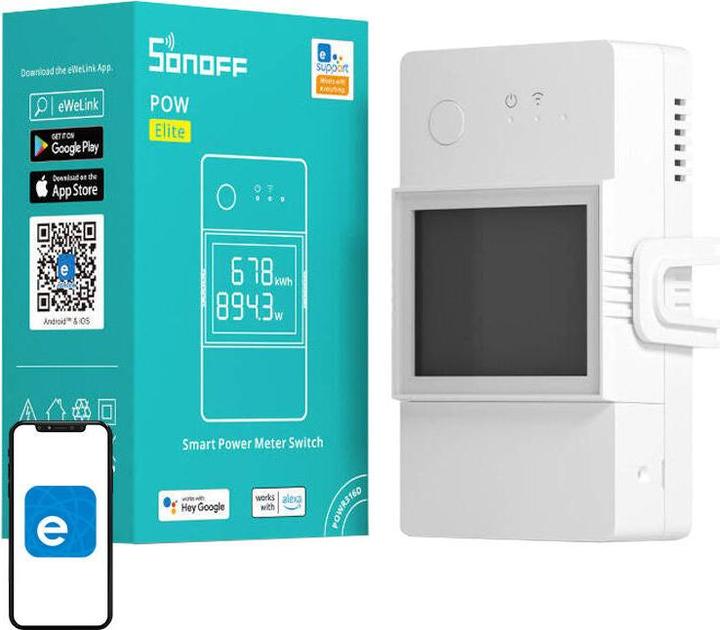 Actual product image Sonoff Wi-Fi Smart Power Meter Switch POWR320D (Heating actuator)