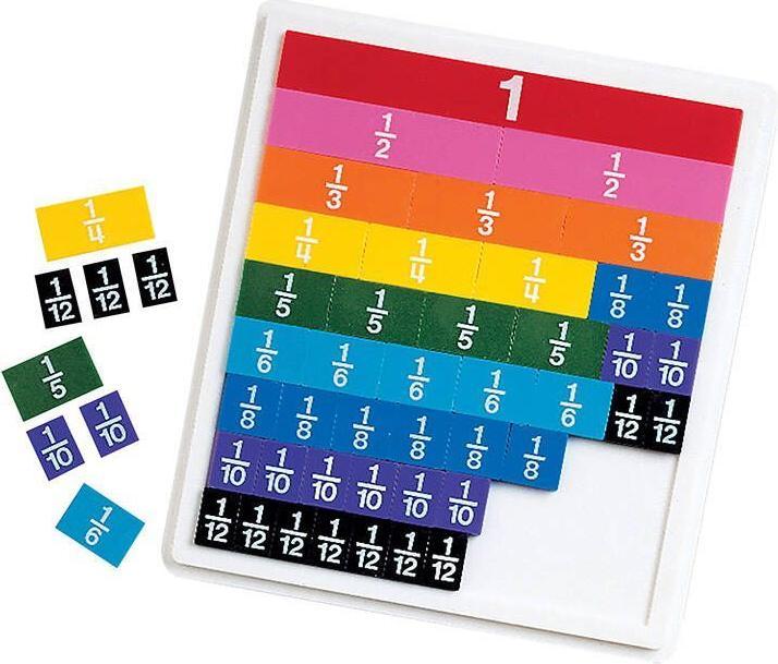 Immagine prodotto Learning Resources Kafelki do matematyki Ułamki Risorse di apprendimento LER 0615 (tęcza)