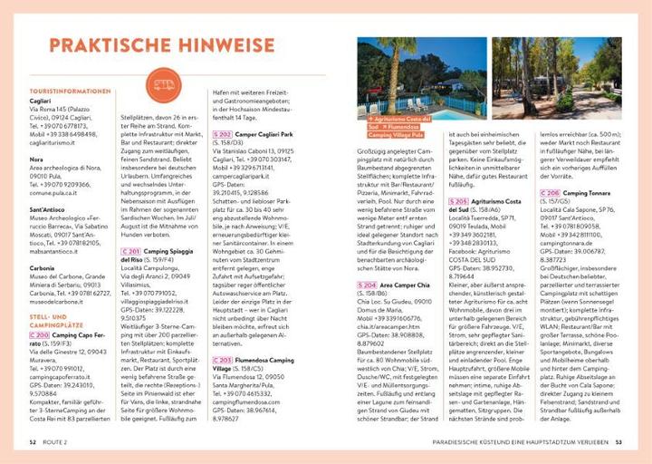 Actual product image Sardinien mit dem Wohnmobil Die schönsten Routen von Sassari bis Cagliari (German, Martin Klug, Petra Lupp, 2022)