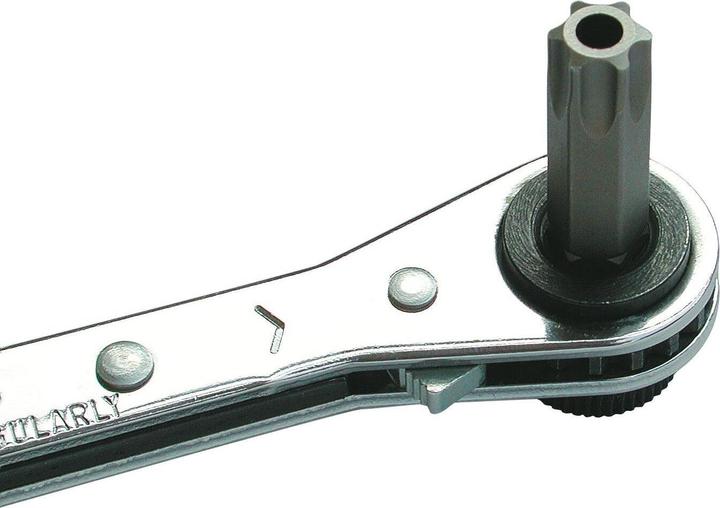 Actual product image HAZET Reversible ratchet for bits 2265-1 ∙ Hexagon, hollow 6.3 (1/4 inch), Hexagon, hollow 8 mm (5/… (1/4")